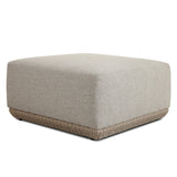 Evander Outdoor Ottoman Piece - Ramiro Ecru