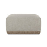 Evander Outdoor Ottoman Piece - Ramiro Ecru