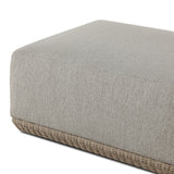 Evander Outdoor Ottoman Piece - Ramiro Ecru