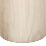 Evara End Table - Natural White Neem | shipping 09/25/2026