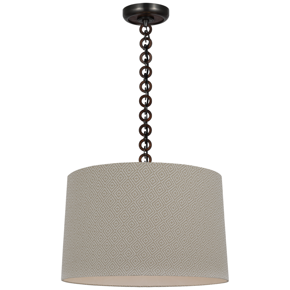 Evelyn 19" Hanging Shade Bronze and Natural Oak | shipping 11/30/2025