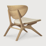 Featuring Eye Off White Oak Lounge Chair by Ethnicraft at Amethyst Home. Beauty is in the eye of the beholder. With sleek, angular, front legs and flowing smooth connections, the Eye lounge chair is a hallmark solid wooden seating design. The curved backrest, reminiscent of a winked eye, inspired the name of the chair. Think subtle elegance with a stylish edge.Weight : 51 lb Dimens. Amethyst Home provides interior design, new construction, custom furniture, and area rugs in the Monterey metro area