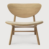 Featuring Eye Off White Oak Lounge Chair by Ethnicraft at Amethyst Home. Beauty is in the eye of the beholder. With sleek, angular, front legs and flowing smooth connections, the Eye lounge chair is a hallmark solid wooden seating design. The curved backrest, reminiscent of a winked eye, inspired the name of the chair. Think subtle elegance with a stylish edge.Weight : 51 lb Dimension. Amethyst Home provides interior design, new construction, custom furniture, and area rugs in the Omaha metro area