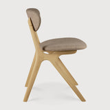 Featuring Eye Warm Grey Varnished Oak Dining Chair by Ethnicraft at Amethyst Home. Beauty is in the eye of the beholder. With sleek, angular, front legs and flowing smooth connections, the Eye dining chair is a hallmark solid wooden seating design. The curved backrest, reminiscent of a winked eye, inspired the name of the chair. Think subtle elegance with a stylish edge. Designed by . Amethyst Home provides interior design, new construction, custom furniture, and area rugs in the Dallas metro area