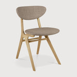 Featuring Eye Warm Grey Varnished Oak Dining Chair by Ethnicraft at Amethyst Home. Beauty is in the eye of the beholder. With sleek, angular, front legs and flowing smooth connections, the Eye dining chair is a hallmark solid wooden seating design. The curved backrest, reminiscent of a winked eye, inspired the name of the chair. Think subtle elegance with a stylish edge. Designed by. Amethyst Home provides interior design, new construction, custom furniture, and area rugs in the Seattle metro area