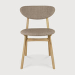 Featuring Eye Warm Grey Varnished Oak Dining Chair by Ethnicraft at Amethyst Home. Beauty is in the eye of the beholder. With sleek, angular, front legs and flowing smooth connections, the Eye dining chair is a hallmark solid wooden seating design. The curved backrest, reminiscent of a winked eye, inspired the name of the chair. Think subtle elegance with a stylish edge. Designed by A. Amethyst Home provides interior design, new construction, custom furniture, and area rugs in the Tampa metro area
