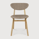 Featuring Eye Warm Grey Varnished Oak Dining Chair by Ethnicraft at Amethyst Home. Beauty is in the eye of the beholder. With sleek, angular, front legs and flowing smooth connections, the Eye dining chair is a hallmark solid wooden seating design. The curved backrest, reminiscent of a winked eye, inspired the name of the chair. Think subtle elegance with a stylish edge. Designed by A. Amethyst Home provides interior design, new construction, custom furniture, and area rugs in the Tampa metro area