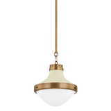 Maxton Pendant - Patina Brass And Soft Sand | ready to ship!