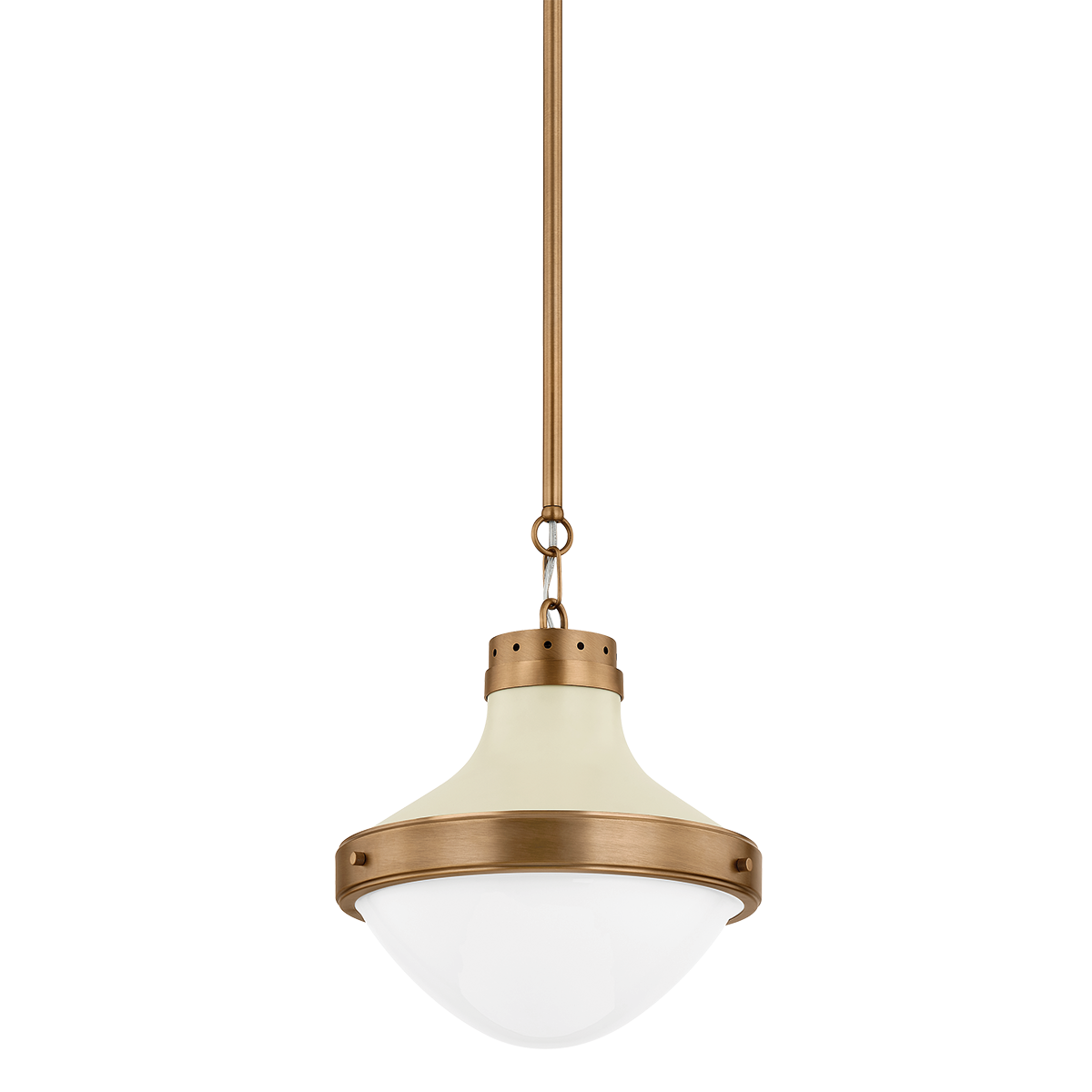 Maxton Pendant - Patina Brass And Soft Sand | ready to ship!