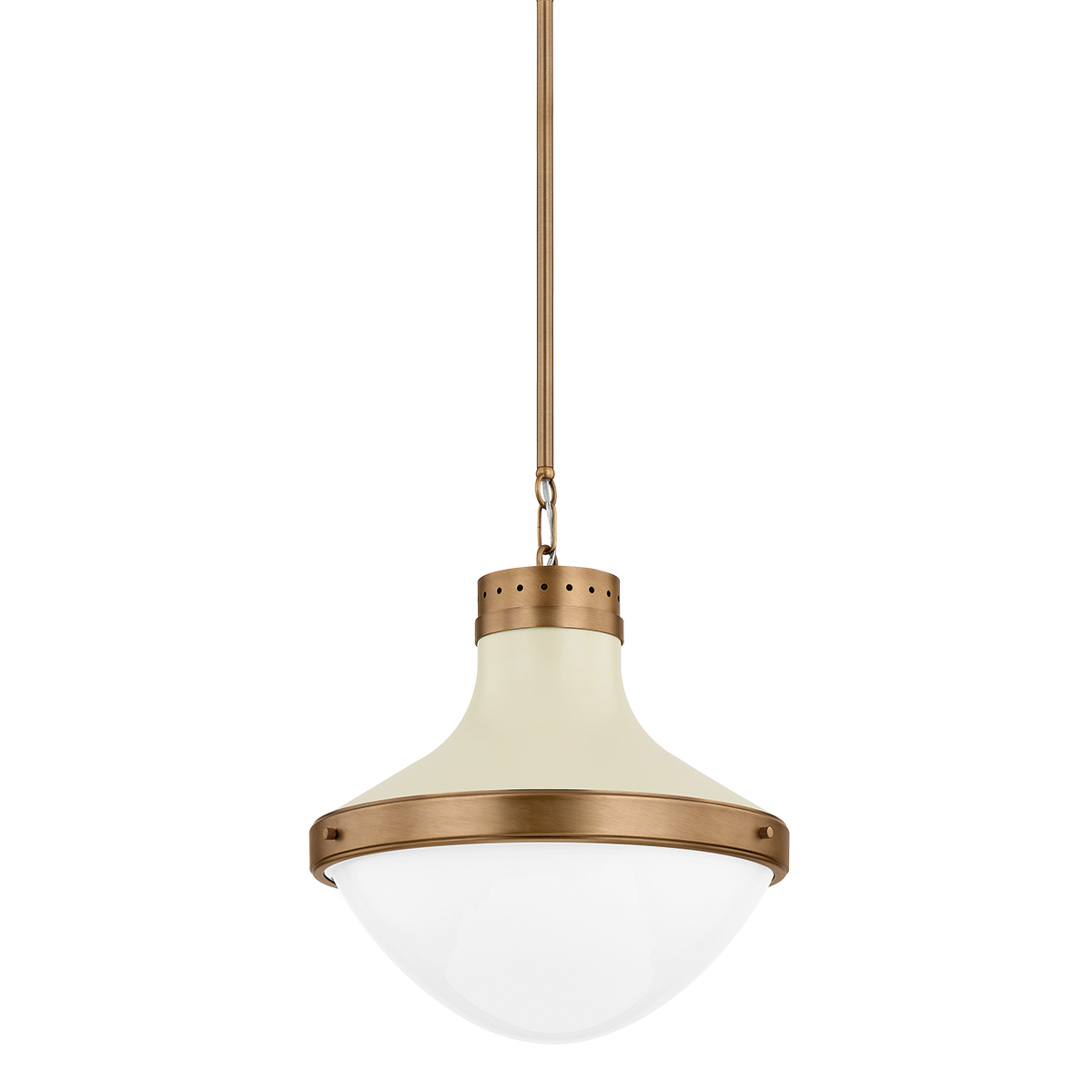 Maxton Pendant - Patina Brass And Soft Sand | ready to ship!