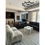 Featuring Park City Promontory Rug by Jaipur Living at Amethyst Home. The Park City Promontory by Barclay Butera evokes a masculine modernity through neutral-toned grids. The modern Promontory rug showcases a grid in on-trend hues of cream and gray. The cut and looped pile adds texture while maintaining a soft hand. Wool fibers create a naturally stai.  Amethyst Home provides interior design, new home construction design consulting, vintage area rugs, and lighting in the Salt Lake City metro area.