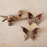 Fabric Jacquard & Velvet Bug Clip-On Ornament
