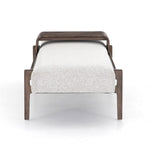 Featuring Fawkes Brunswick Pebble Bench by Four Hands at Amethyst Home. A uniquely modern statement piece inspired by the functional mid-century-style telephone bench, textural white-grey seating features a sliding tray of solid beechwood – the perfect place for a favorite book or cocktail. Great in the entryway or living room.Overall Dimensions: 78.75"w x 28.00"d x 20.00"hWeight . Amethyst Home provides interior design, new construction, custom furniture, and area rugs in the San Diego metro area