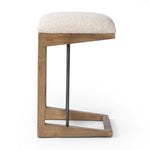 Featuring Finn Somerton Ash Bar + Counter Stool by Four Hands at Amethyst Home. A stunner from every angle, this architecturally inspired counter stool features an angular base crafted from solid ash with two iron rods for added support and visual interest. Seat is upholstered in a linen/cotton/poly blend performance fabric with subtle texture throughout. Performance fabrics are . Amethyst Home provides interior design, new construction, custom furniture, and area rugs in the Des Moines metro area