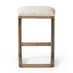 Featuring Finn Somerton Ash Bar + Counter Stool by Four Hands at Amethyst Home. A stunner from every angle, this architecturally inspired counter stool features an angular base crafted from solid ash with two iron rods for added support and visual interest. Seat is upholstered in a linen/cotton/poly blend performance fabric with subtle texture throughout. Performance fabrics are . Amethyst Home provides interior design, new construction, custom furniture, and area rugs in the Scottsdale metro area