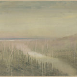 Foggy Beach Morning II Art - 72 x 54
