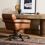 As lovers of wabi sabi aesthetics at Amethyst, we love the nature inspired Arnold Desk Chair - Sonoma Chestnut. This item pairs well with other brands such as Four Hands and is perfect for loft homes Amethyst Home provides interior design, new home construction design consulting, vintage area rugs, and lighting in the Alpharetta metro area.