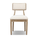 As fans of luxe style at Amethyst, we love the nature inspired Burkhart Dining Chair - Charter Oatmeal. This item pairs well with other brands such as Surya and is perfect for modern homes Amethyst Home provides interior design, new home construction design consulting, vintage area rugs, and lighting in the Charlotte metro area.