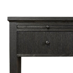 As lovers of luxe style at Amethyst, we love the nature inspired Bush Desk - Distressed Black Oak. This item pairs well with other brands such as Loloi Rugs and is perfect for eclectic homes Amethyst Home provides interior design, new home construction design consulting, vintage area rugs, and lighting in the Charlotte metro area.