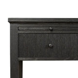 As lovers of luxe style at Amethyst, we love the nature inspired Bush Desk - Distressed Black Oak. This item pairs well with other brands such as Loloi Rugs and is perfect for eclectic homes Amethyst Home provides interior design, new home construction design consulting, vintage area rugs, and lighting in the Charlotte metro area.