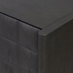 As lovers of wabi sabi aesthetics at Amethyst, we love the warm modern inspired Swell Sideboard - Dry Black Oak Veneer. This item pairs well with other brands such as Cisco Home and is perfect for coastal homes Amethyst Home provides interior design, new home construction design consulting, vintage area rugs, and lighting in the Dallas metro area.