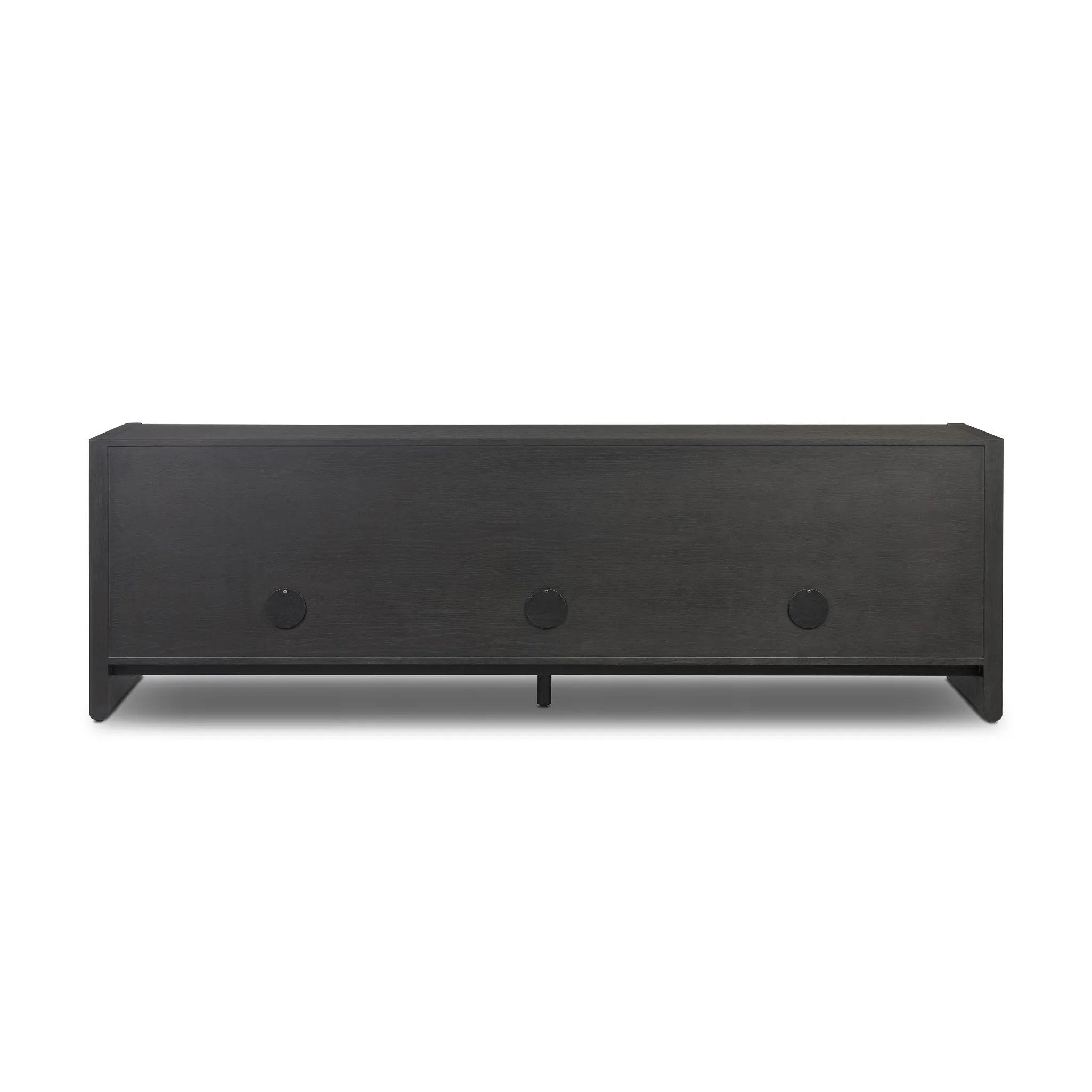 As lovers of wabi sabi aesthetics at Amethyst, we love the warm modern inspired Swell Sideboard - Dry Black Oak Veneer. This item pairs well with other brands such as Cisco Home and is perfect for coastal homes Amethyst Home provides interior design, new home construction design consulting, vintage area rugs, and lighting in the Miami metro area.