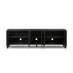 As lovers of wabi sabi aesthetics at Amethyst, we love the warm modern inspired Swell Sideboard - Dry Black Oak Veneer. This item pairs well with other brands such as Cisco Home and is perfect for coastal homes Amethyst Home provides interior design, new home construction design consulting, vintage area rugs, and lighting in the Newport Beach metro area.