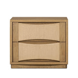 As fans of wabi sabi style at Amethyst, we love the warm modern inspired Wilmina Nightstand - Amber Oak Thin Veneer. This item pairs well with other brands such as Ethnicraft and is perfect for eclectic homes Amethyst Home provides interior design, new home construction design consulting, vintage area rugs, and lighting in the Omaha metro area.