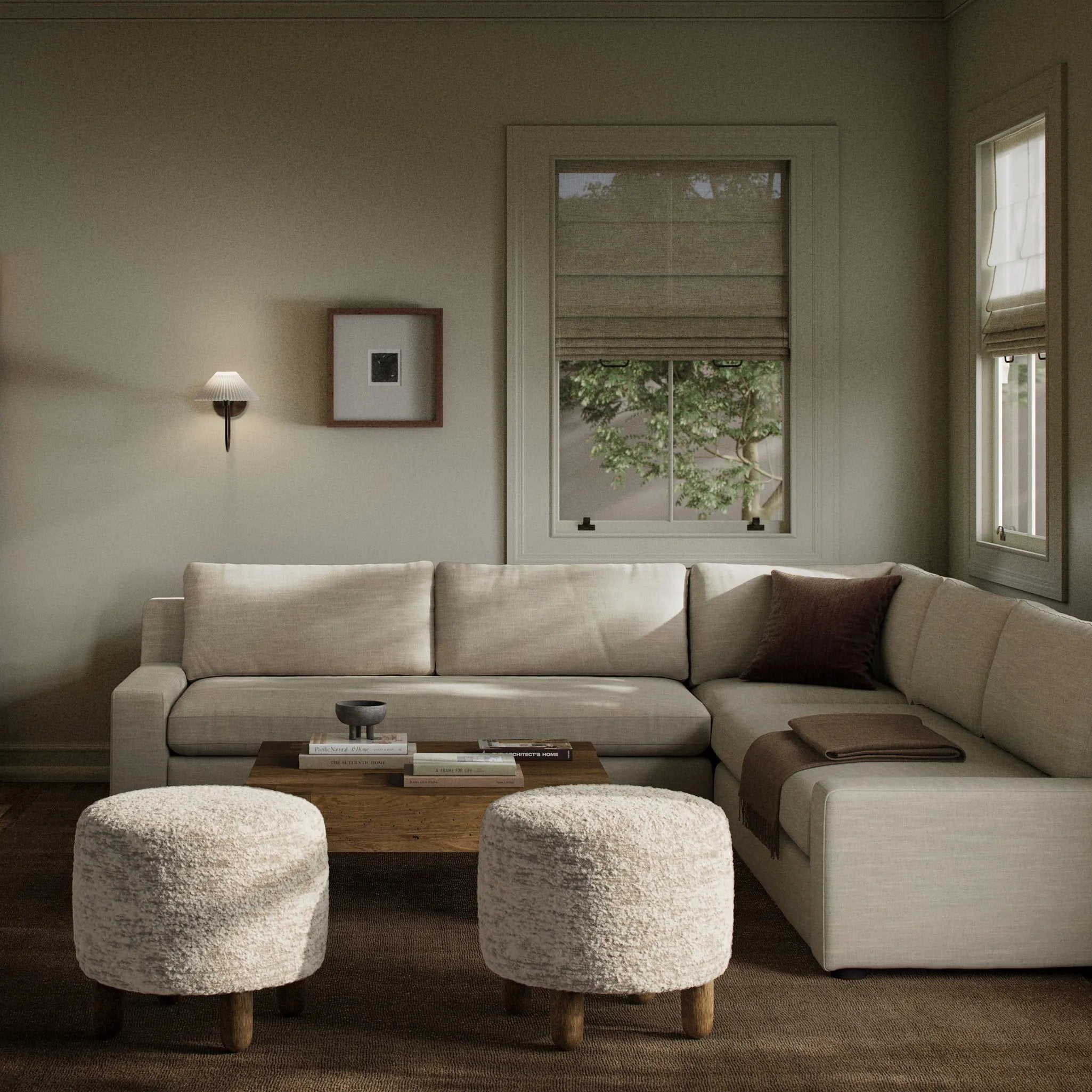 As lovers of organic modern materials at Amethyst, we love the designer inspired Yelena 3-Piece Sectional - Savoy Parchment. This item pairs well with other brands such as Loloi Rugs and is perfect for minimalist homes Amethyst Home provides interior design, new home construction design consulting, vintage area rugs, and lighting in the Nashville metro area.