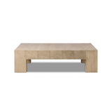 Made from thick-cut oak veneer with a faux rustic finish made to emulate wormwood oak, this low, large-scale coffee table features chunky squared legs and dovetail joinery detailing.As fans of organic modern materials at Amethyst, we love the nature inspired Abaso Coffee Table - Whitewash Rustic Wormwood Oak. Amethyst Home provides interior design, new home construction design consulting, vintage area rugs, and lighting in the Dallas metro area.