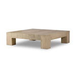 Made from thick-cut oak veneer with a faux rustic finish made to emulate wormwood oak, this low, large-scale coffee table features chunky squared legs and dovetail joinery detailing.As fans of organic modern materials at Amethyst, we love the nature inspired Abaso Coffee Table - Whitewash Rustic Wormwood Oak. Amethyst Home provides interior design, new home construction design consulting, vintage area rugs, and lighting in the Tampa metro area.
