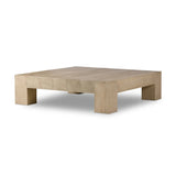 Made from thick-cut oak veneer with a faux rustic finish made to emulate wormwood oak, this low, large-scale coffee table features chunky squared legs and dovetail joinery detailing.As fans of organic modern materials at Amethyst, we love the nature inspired Abaso Coffee Table - Whitewash Rustic Wormwood Oak. Amethyst Home provides interior design, new home construction design consulting, vintage area rugs, and lighting in the Tampa metro area.