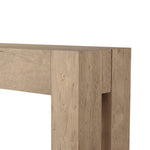 Made from thick-cut oak veneer with a faux rustic finish made to emulate wormwood, this large-scale console table features chunky squared legs and dovetail joinery detailing.As lovers of modern design at Amethyst, we love the designer inspired Abaso Console Table - Whitewash Rustic Wormwood Oak. Amethyst Home provides interior design, new home construction design consulting, vintage area rugs, and lighting in the Charlotte metro area.