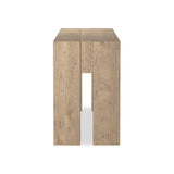 Made from thick-cut oak veneer with a faux rustic finish made to emulate wormwood, this large-scale console table features chunky squared legs and dovetail joinery detailing.As lovers of modern design at Amethyst, we love the designer inspired Abaso Console Table - Whitewash Rustic Wormwood Oak. Amethyst Home provides interior design, new home construction design consulting, vintage area rugs, and lighting in the Winter Garden metro area.