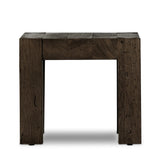 Made from thick-cut oak veneer with a faux rustic finish made to emulate wormwood, this end table features chunky squared legs and dovetail joinery detailing.As fans of modern design at Amethyst, we love the designer inspired Abaso End Table - Ebony Rustic Wormwood Oak. Amethyst Home provides interior design, new home construction design consulting, vintage area rugs, and lighting in the Boston metro area.