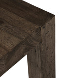 Made from thick-cut oak veneer with a faux rustic finish made to emulate wormwood, this end table features chunky squared legs and dovetail joinery detailing.As fans of modern design at Amethyst, we love the designer inspired Abaso End Table - Ebony Rustic Wormwood Oak. Amethyst Home provides interior design, new home construction design consulting, vintage area rugs, and lighting in the Des Moines metro area.