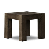 Made from thick-cut oak veneer with a faux rustic finish made to emulate wormwood, this end table features chunky squared legs and dovetail joinery detailing.As fans of modern design at Amethyst, we love the designer inspired Abaso End Table - Ebony Rustic Wormwood Oak. Amethyst Home provides interior design, new home construction design consulting, vintage area rugs, and lighting in the Washington metro area.