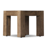 Made from thick-cut oak veneer with a faux rustic finish made to emulate wormwood, this end table features chunky squared legs and dovetail joinery detailing.As lovers of wabi sabi materials at Amethyst, we love the warm modern inspired Abaso End Table - Rustic Wormwood Oak. Amethyst Home provides interior design, new home construction design consulting, vintage area rugs, and lighting in the Alpharetta metro area.