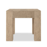 Made from thick-cut oak veneer with a faux rustic finish made to emulate wormwood, this end table features chunky squared legs and dovetail joinery detailing.As fans of luxe style at Amethyst, we love the designer inspired Abaso End Table - Whitewash Rustic Wormwood Oak. Amethyst Home provides interior design, new home construction design consulting, vintage area rugs, and lighting in the Boston metro area.