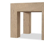 Made from thick-cut oak veneer with a faux rustic finish made to emulate wormwood, this end table features chunky squared legs and dovetail joinery detailing.As fans of luxe style at Amethyst, we love the designer inspired Abaso End Table - Whitewash Rustic Wormwood Oak. Amethyst Home provides interior design, new home construction design consulting, vintage area rugs, and lighting in the Scottsdale metro area.