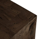 Made from thick-cut oak veneer with a rustic ebony finish, this spacious media console features a pedestal base and dovetail joinery detailing.As enthusiasts of luxe design at Amethyst, we love the nature inspired Abaso Media Console - Ebony Rustic Wormwood Oak. This item pairs well with other brands such as Surya and is perfect for eclectic homes Amethyst Home provides interior design, new home construction design consulting, vintage area rugs, and lighting in the Calabasas metro area.
