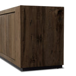 Made from thick-cut oak veneer with a rustic ebony finish, this spacious media console features a pedestal base and dovetail joinery detailing.As enthusiasts of luxe design at Amethyst, we love the nature inspired Abaso Media Console - Ebony Rustic Wormwood Oak. This item pairs well with other brands such as Surya and is perfect for eclectic homes Amethyst Home provides interior design, new home construction design consulting, vintage area rugs, and lighting in the Los Angeles metro area.
