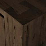 Made from thick-cut oak veneer with a rustic ebony finish, this spacious media console features a pedestal base and dovetail joinery detailing.As enthusiasts of luxe design at Amethyst, we love the nature inspired Abaso Media Console - Ebony Rustic Wormwood Oak. This item pairs well with other brands such as Surya and is perfect for eclectic homes Amethyst Home provides interior design, new home construction design consulting, vintage area rugs, and lighting in the Monterey metro area.