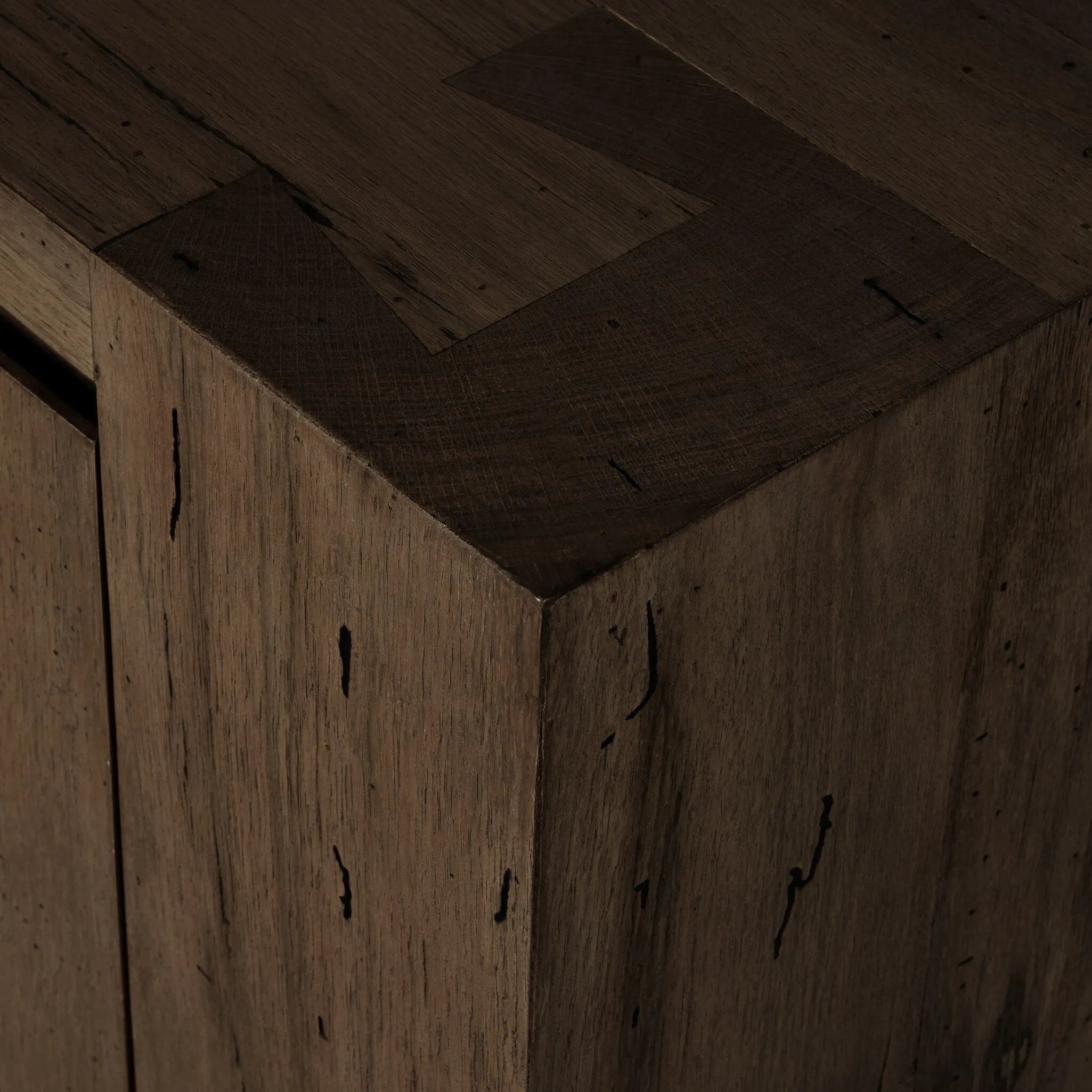 Made from thick-cut oak veneer with a rustic ebony finish, this spacious media console features a pedestal base and dovetail joinery detailing.As enthusiasts of luxe design at Amethyst, we love the nature inspired Abaso Media Console - Ebony Rustic Wormwood Oak. This item pairs well with other brands such as Surya and is perfect for eclectic homes Amethyst Home provides interior design, new home construction design consulting, vintage area rugs, and lighting in the Monterey metro area.