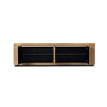 Made from thick-cut oak veneer with a faux rustic finish made to emulate wormwood, this spacious media console features a pedestal base and dovetail joinery detailing.As lovers of organic modern materials at Amethyst, we love the optimistic inspired Abaso Media Console - Rustic Wormwood Oak. Amethyst Home provides interior design, new home construction design consulting, vintage area rugs, and lighting in the Alpharetta metro area.