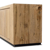 Made from thick-cut oak veneer with a faux rustic finish made to emulate wormwood, this spacious media console features a pedestal base and dovetail joinery detailing.As lovers of organic modern materials at Amethyst, we love the optimistic inspired Abaso Media Console - Rustic Wormwood Oak. Amethyst Home provides interior design, new home construction design consulting, vintage area rugs, and lighting in the Nashville metro area.