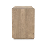 Made from thick-cut oak veneer with a rustic finish, this spacious media console features a pedestal base and dovetail joinery detailing.As lovers of clean aesthetics at Amethyst, we love the warm modern inspired Abaso Media Console - Whitewash Rustic Wormwood Oak. Amethyst Home provides interior design, new home construction design consulting, vintage area rugs, and lighting in the Seattle metro area.