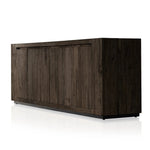 Made from thick-cut oak veneer with a faux rustic finish made to emulate wormwood oak, this low, large-scale sideboard features chunky squared legs and dovetail joinery detailing.As enthusiasts of wabi sabi style at Amethyst, we love the warm modern inspired Abaso Sideboard - Ebony Rustic Wormwood Oak. Amethyst Home provides interior design, new home construction design consulting, vintage area rugs, and lighting in the San Diego metro area.