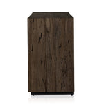 Made from thick-cut oak veneer with a faux rustic finish made to emulate wormwood oak, this low, large-scale sideboard features chunky squared legs and dovetail joinery detailing.As enthusiasts of wabi sabi style at Amethyst, we love the warm modern inspired Abaso Sideboard - Ebony Rustic Wormwood Oak. Amethyst Home provides interior design, new home construction design consulting, vintage area rugs, and lighting in the Seattle metro area.