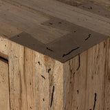 Made from thick-cut oak veneer with a faux rustic finish made to emulate wormwood, this low, large-scale sideboard features chunky squared legs and dovetail joinery detailing.As lovers of modern materials at Amethyst, we love the nature inspired Abaso Sideboard - Rustic Wormwood Oak. Amethyst Home provides interior design, new home construction design consulting, vintage area rugs, and lighting in the Austin metro area.